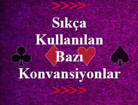 Sıkça Kullanılan Bazı Konvansiyonlar